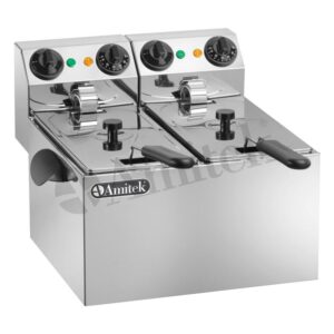 Friggitrice elettrica capacità 3+3 litri FE44 Amitek